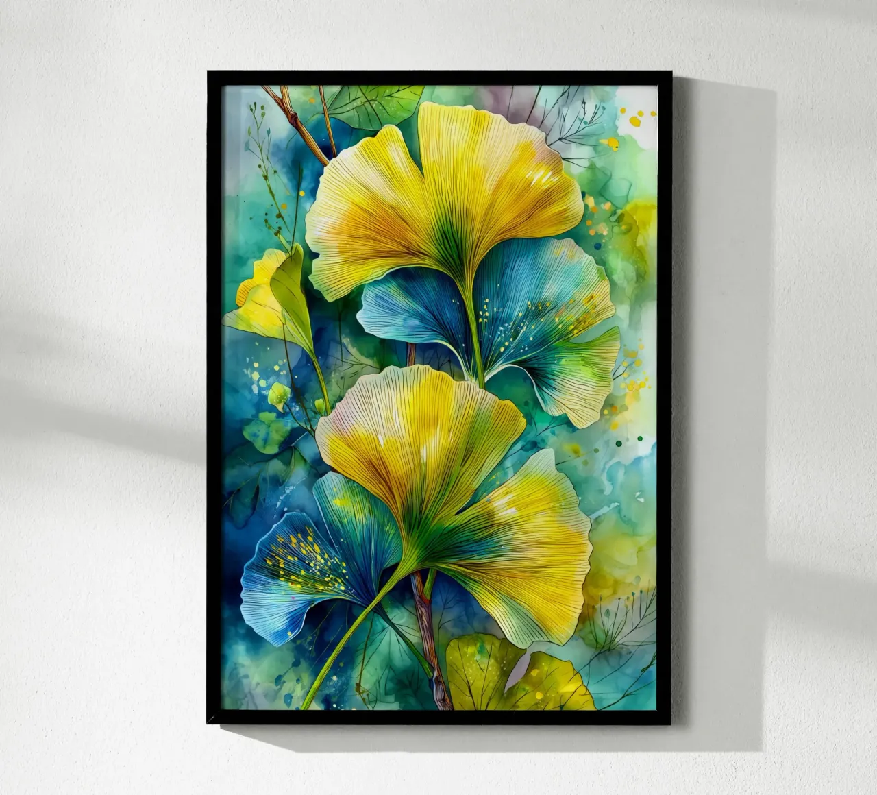 Ginkgo Biloba foglie carta hahnemühle da Justyna Jaszke JBJart
