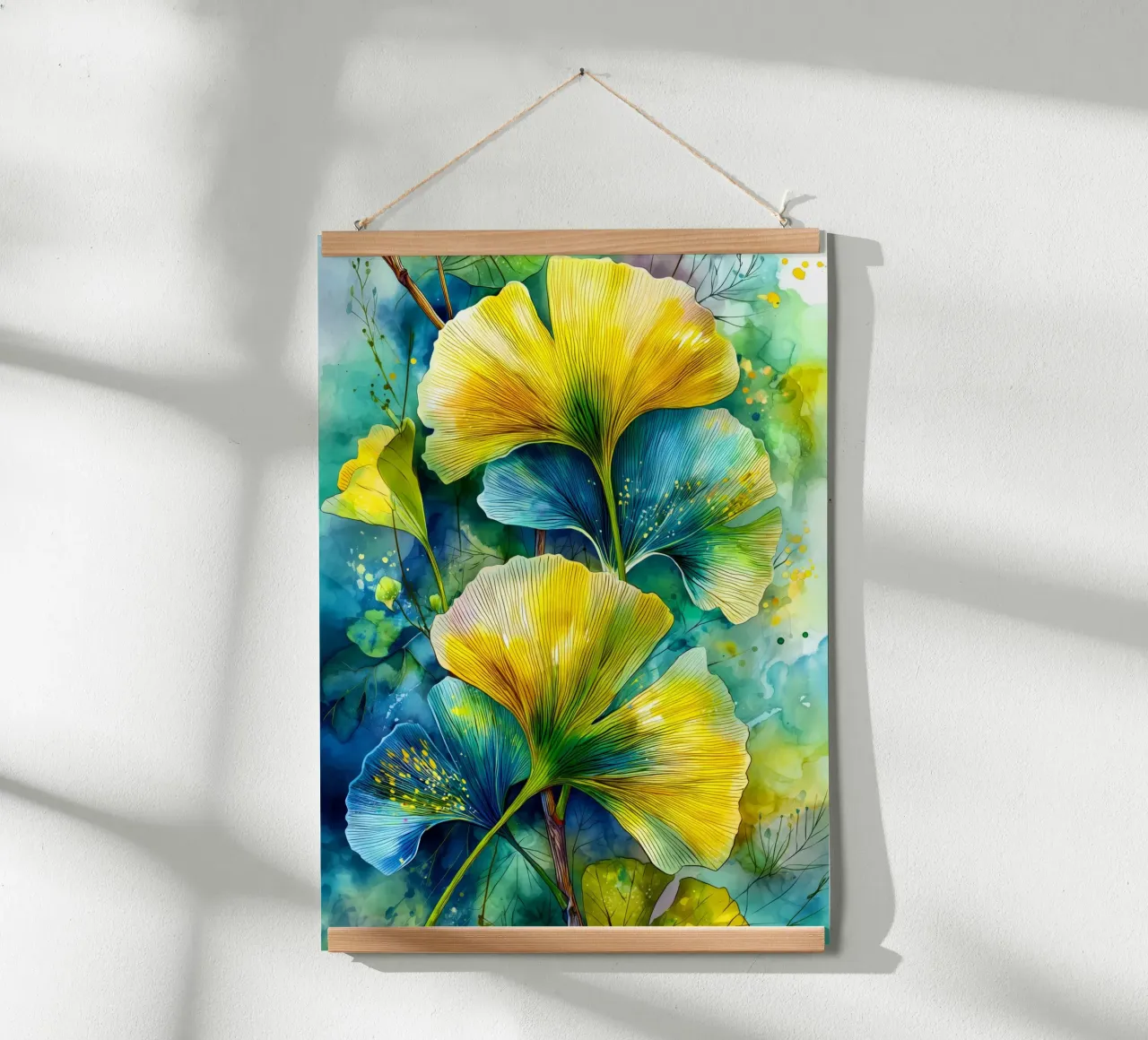 Ginkgo Biloba foglie carta hahnemühle da Justyna Jaszke JBJart