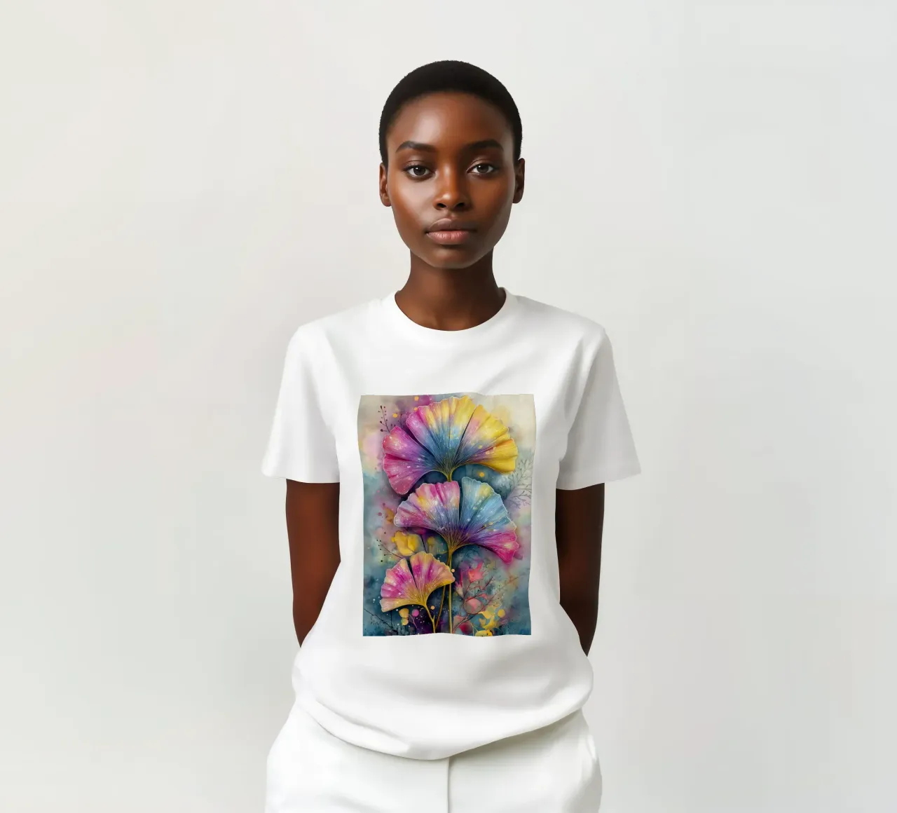 Ginkgo Biloba foglie t-shirt da Justyna Jaszke JBJart