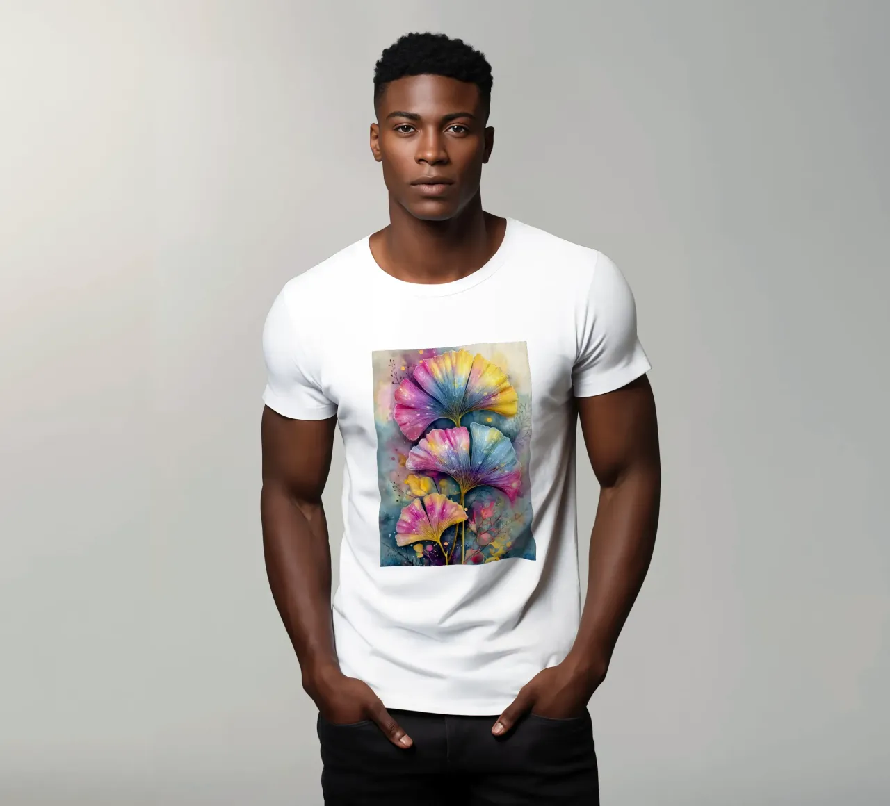 Ginkgo Biloba foglie t-shirt da Justyna Jaszke JBJart