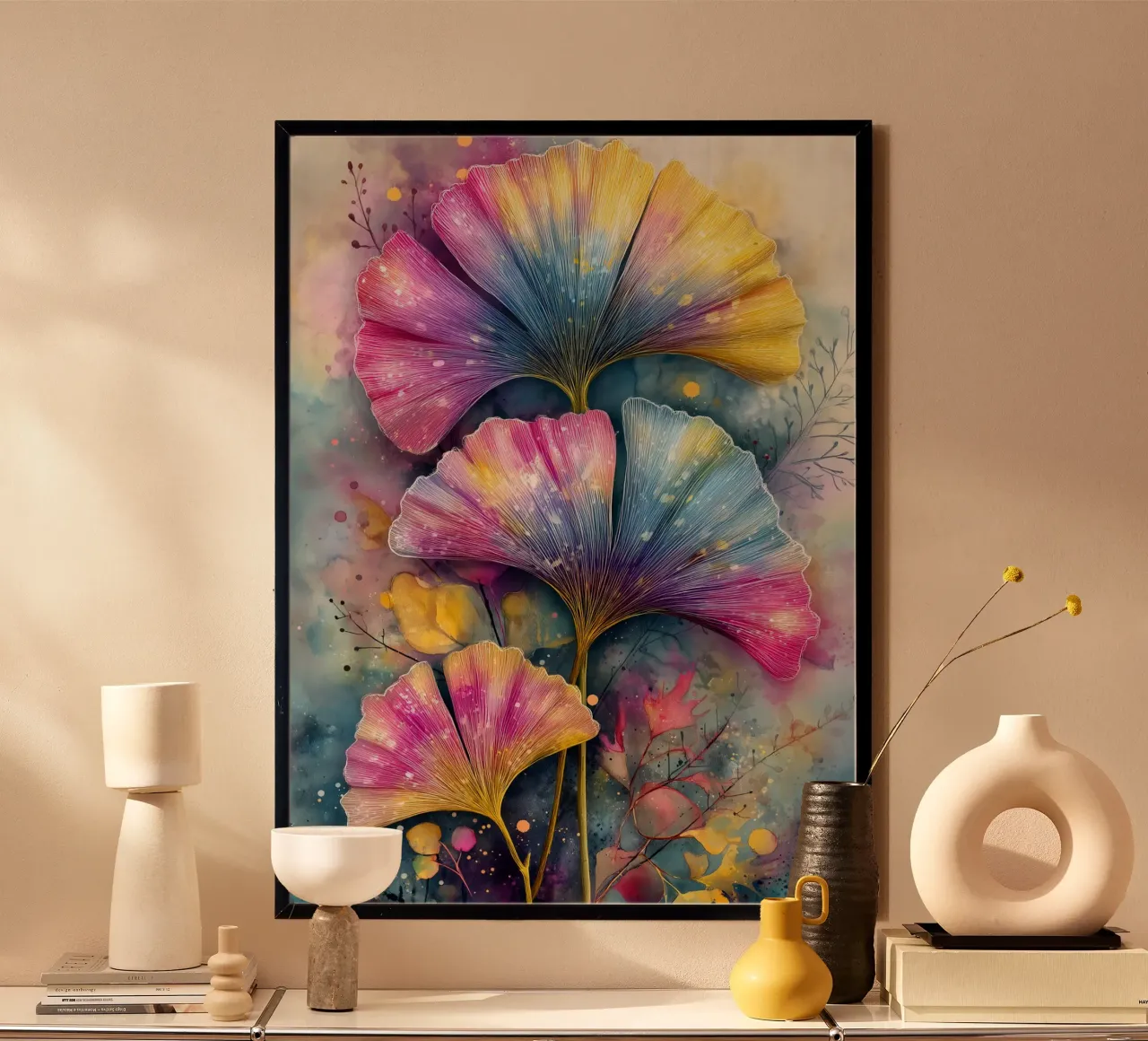 Ginkgo Biloba foglie carta hahnemühle da Justyna Jaszke JBJart