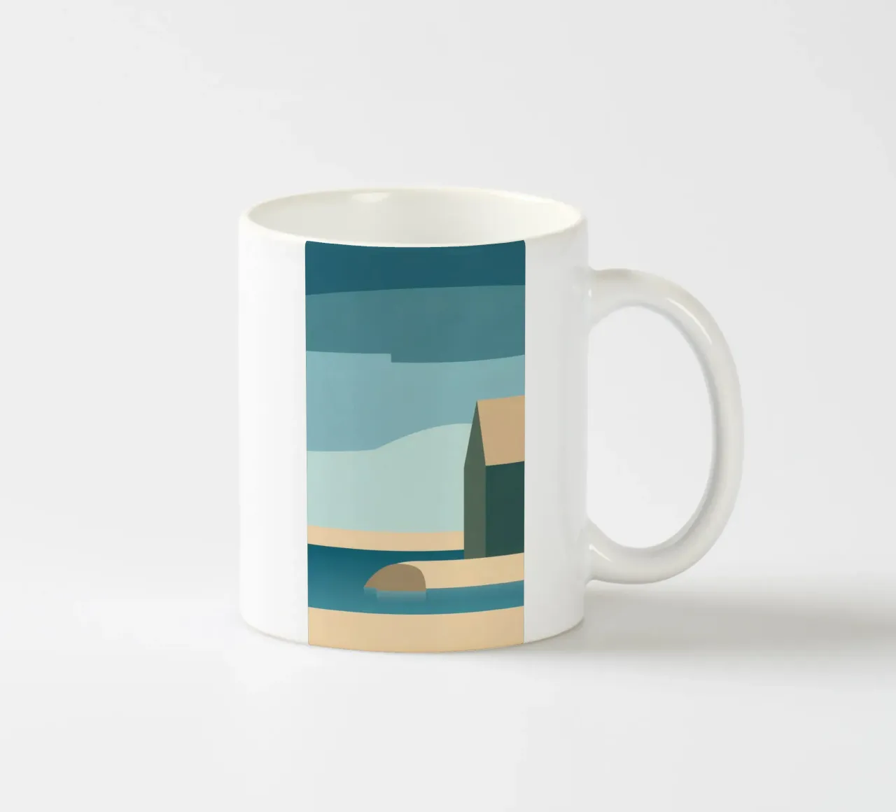 Épure Boréale - Architettura minimalista in Norvegia tazza in ceramica da Affiches Minimalistes
