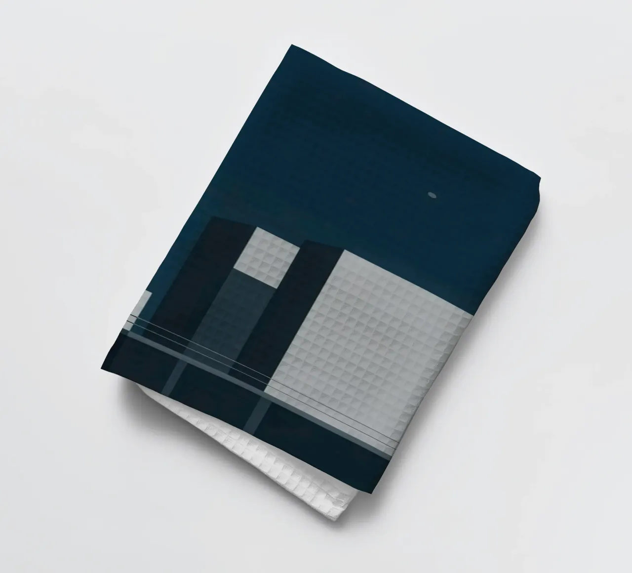 Silence d’Oslo – Affiche architecturale nocturne torchon de Affiches Minimalistes