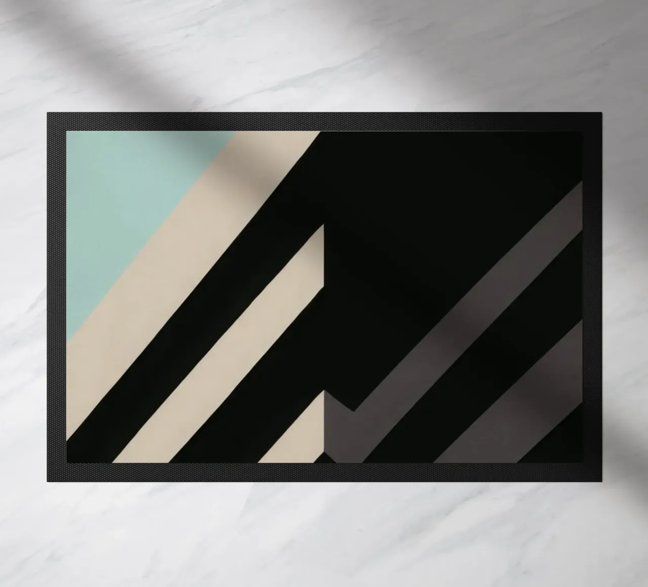 Helsinki Graphique - Architecturale abstractie deurmat van Affiches Minimalistes