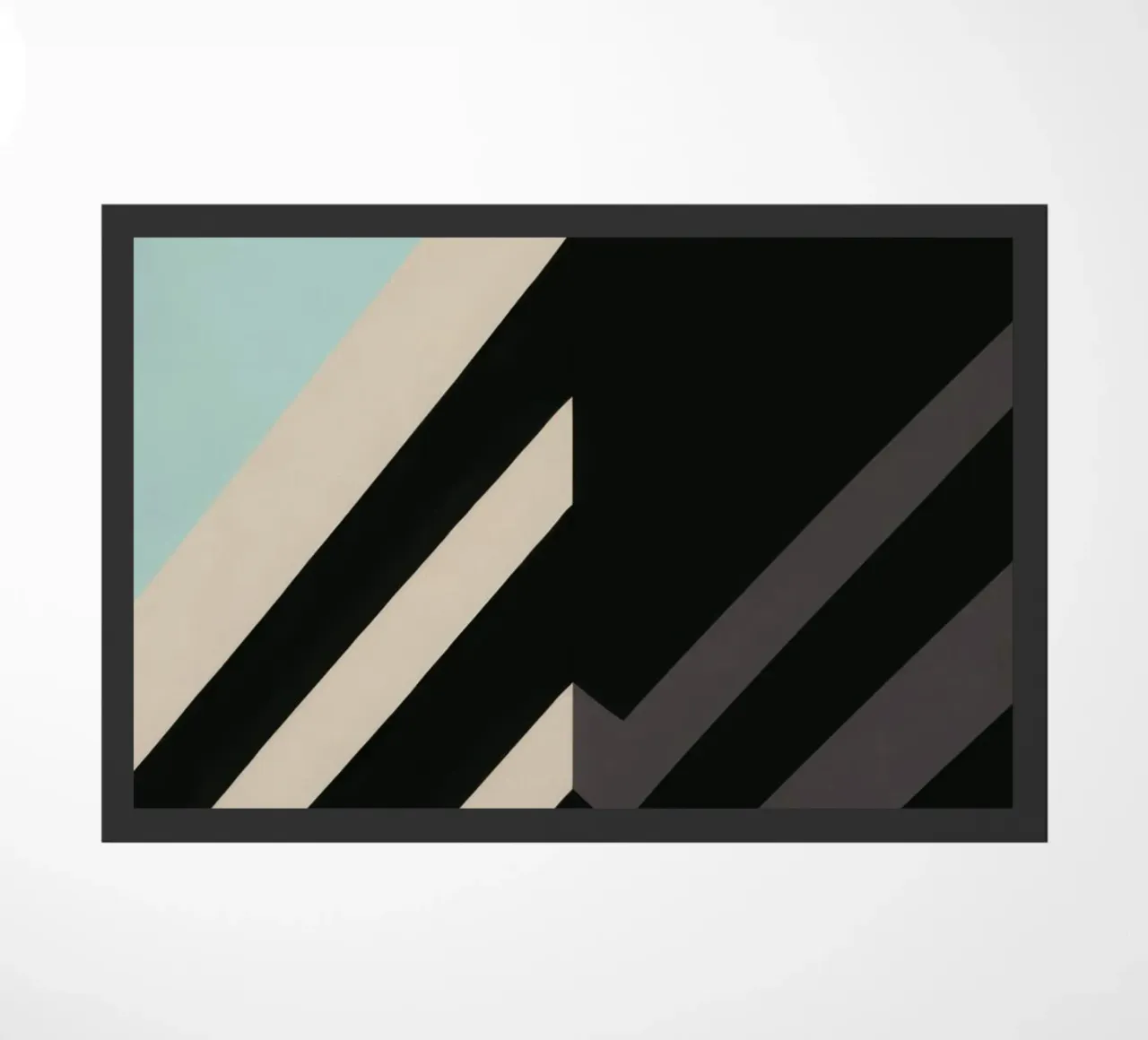 Helsinki Graphique - Architecturale abstractie deurmat van Affiches Minimalistes