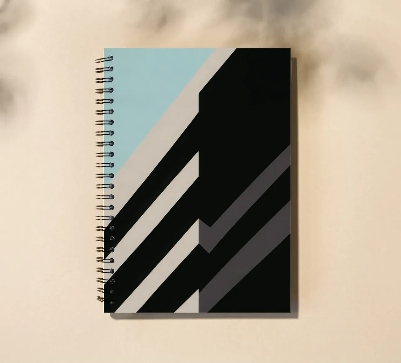 Helsinki Graphique - Architectural abstraction spiral notebook by Affiches Minimalistes