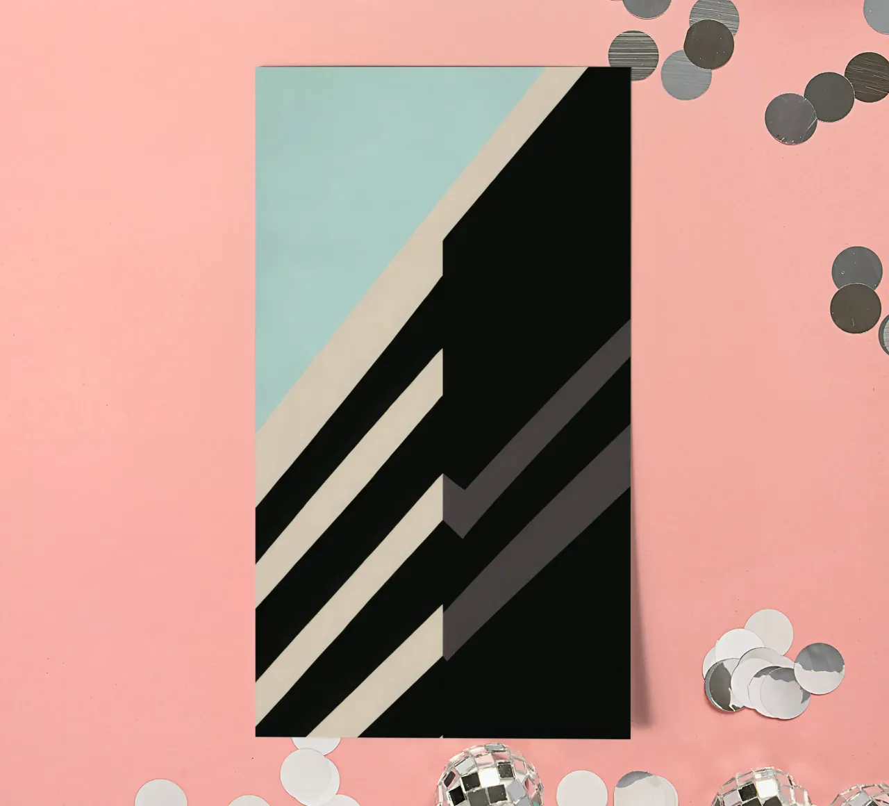 Helsinki Graphique - Architectural abstraction sticker sheet by Affiches Minimalistes