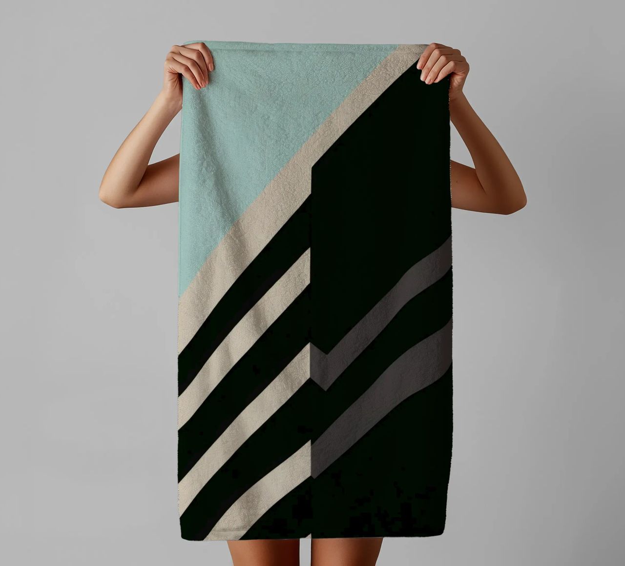 Helsinki Graphique - Architectural abstraction towel by Minimalistic