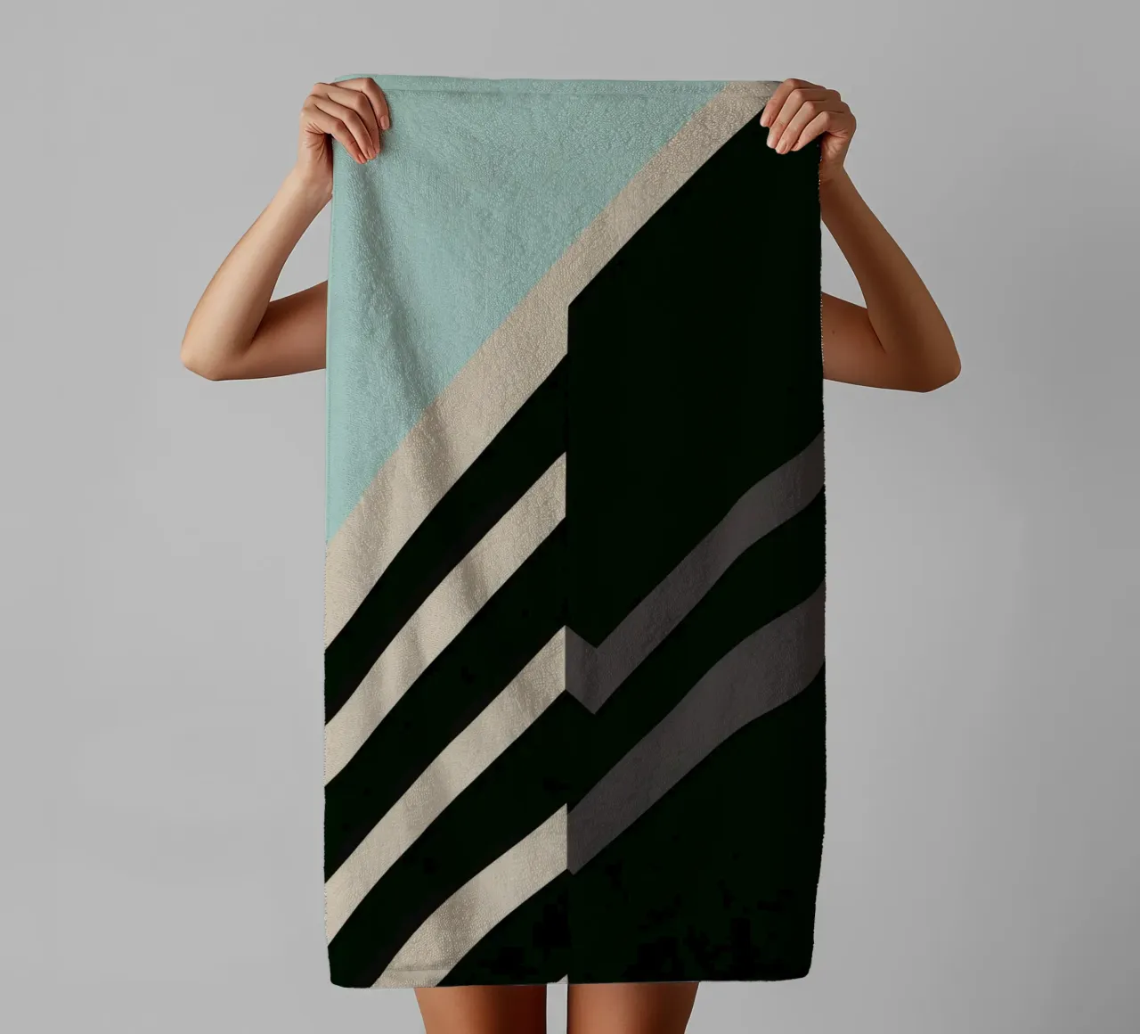 Helsinki Graphique – Abstraction architecturale serviette de bain de Affiches Minimalistes