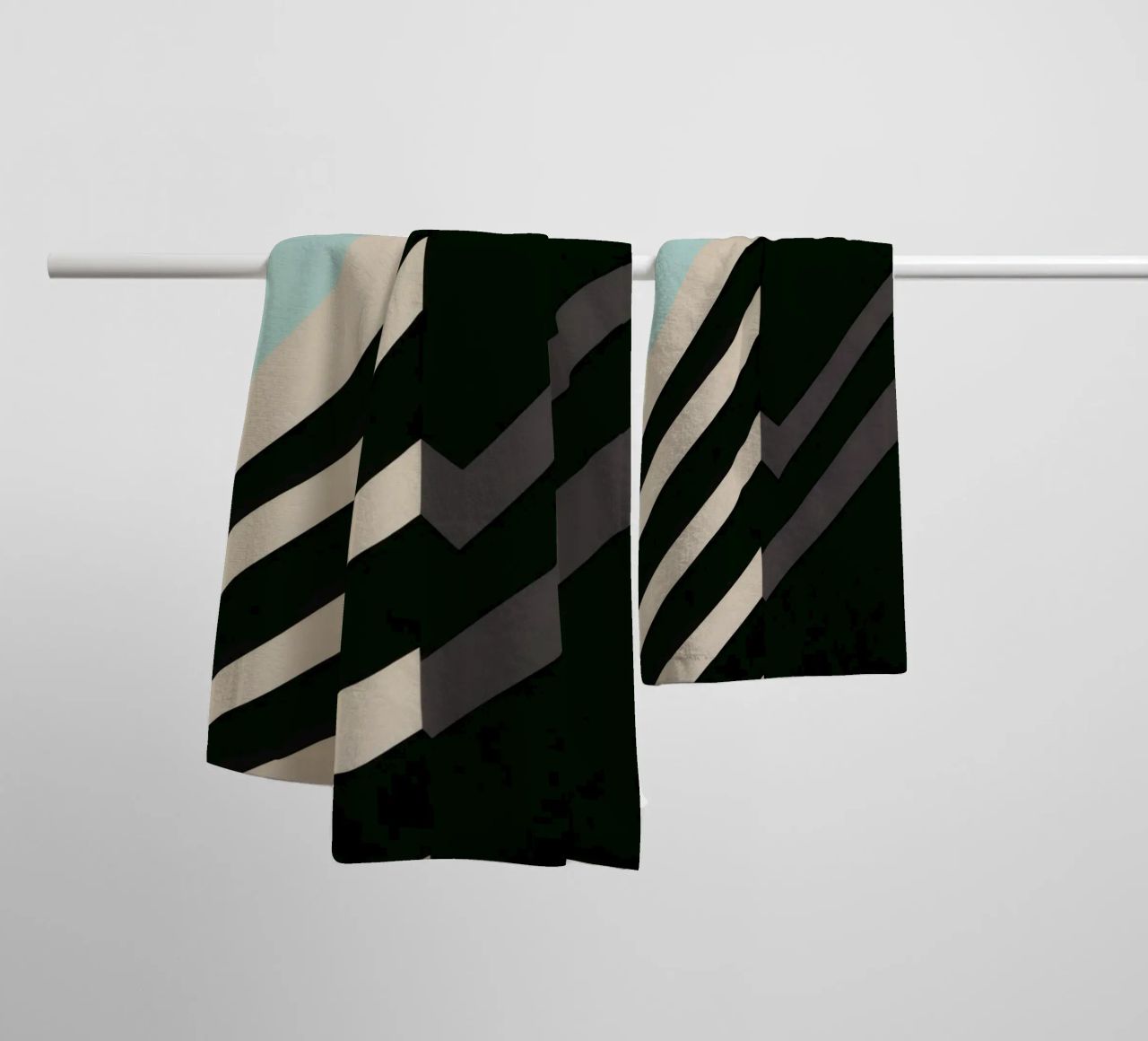 Helsinki Graphique - Architectural abstraction towel by Minimalistic