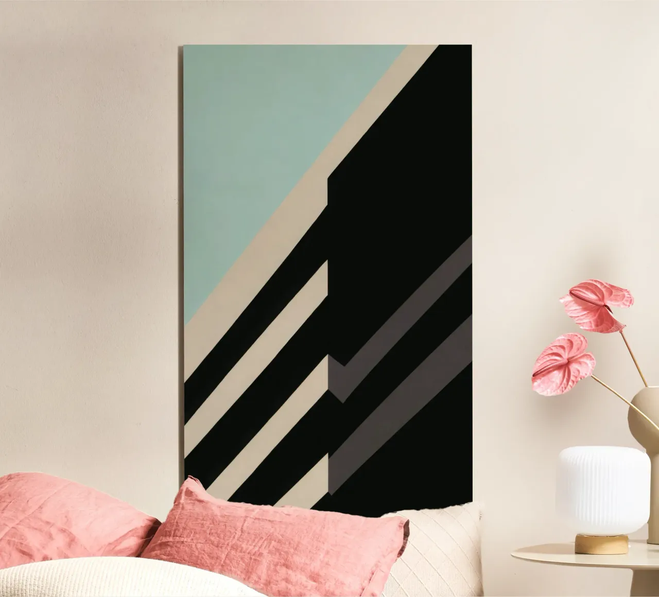 Helsinki Graphique - Architectural abstraction alu-dibond by Affiches Minimalistes