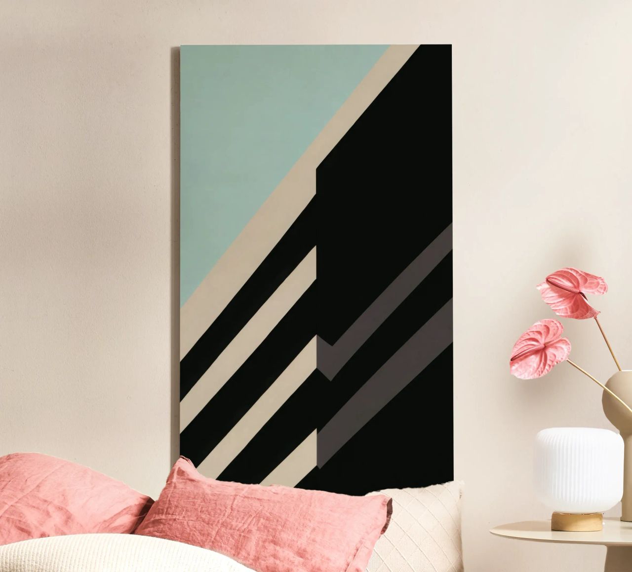 Helsinki Graphique - Architectural abstraction canvas by Minimalistic