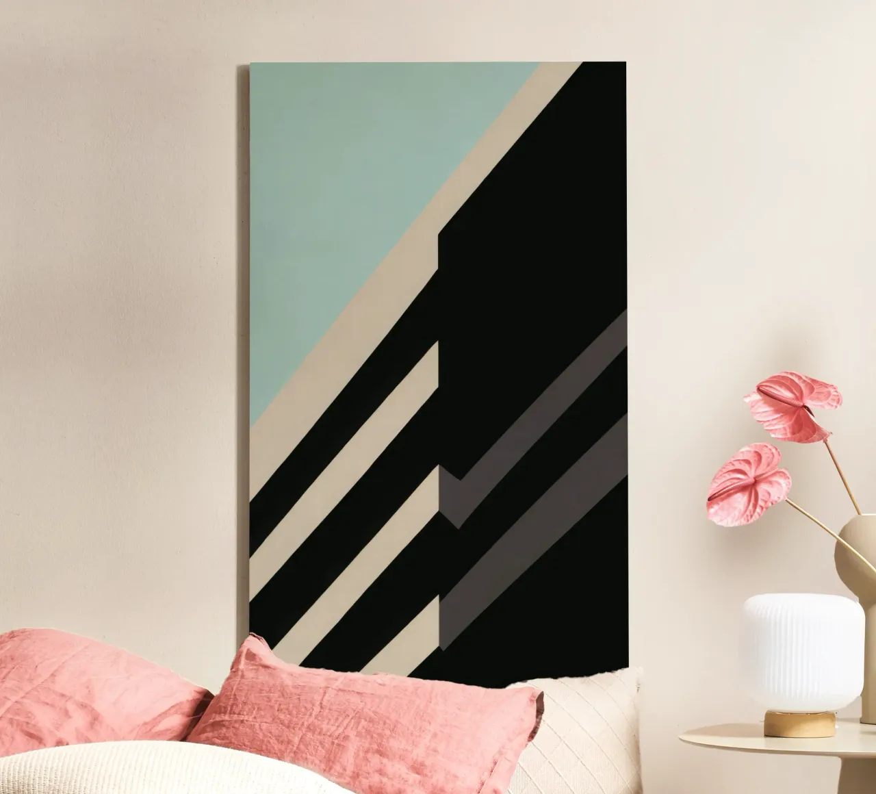 Helsinki Graphique - Architectural abstraction canvas by Affiches Minimalistes
