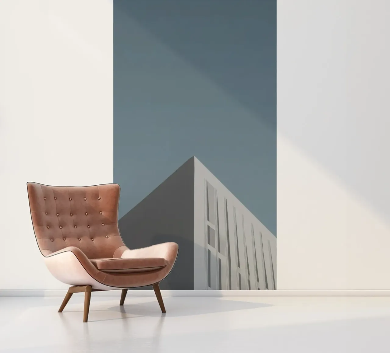 Copenhagen - Scandinavian minimalism in the sky photo wallpaper by Affiches Minimalistes