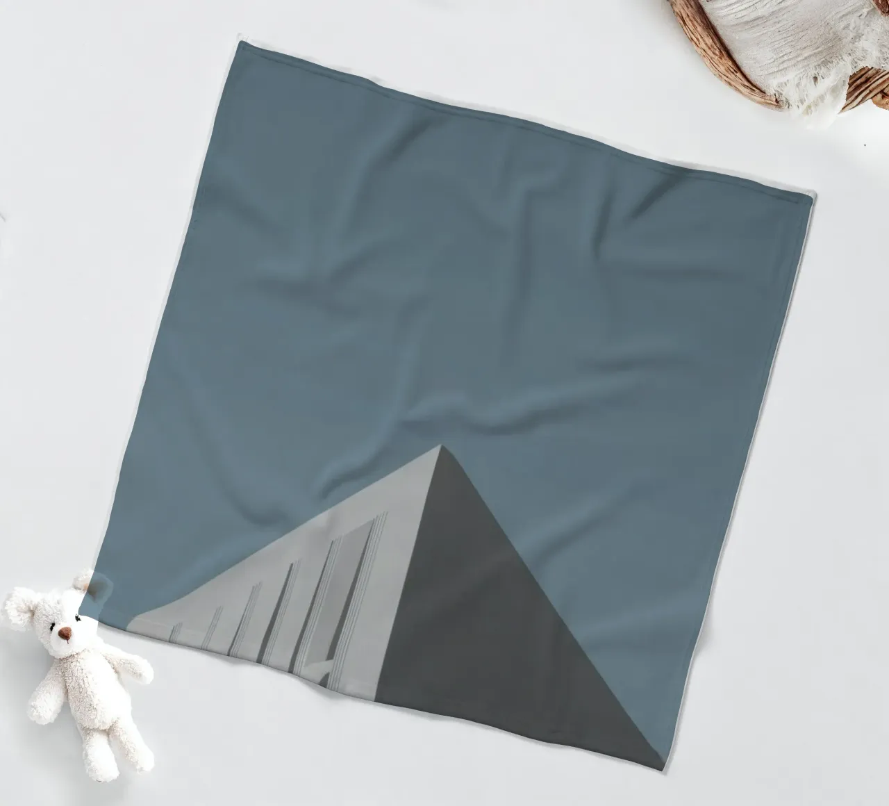 Copenhagen - Scandinavian minimalism in the sky fleece blanket by Affiches Minimalistes