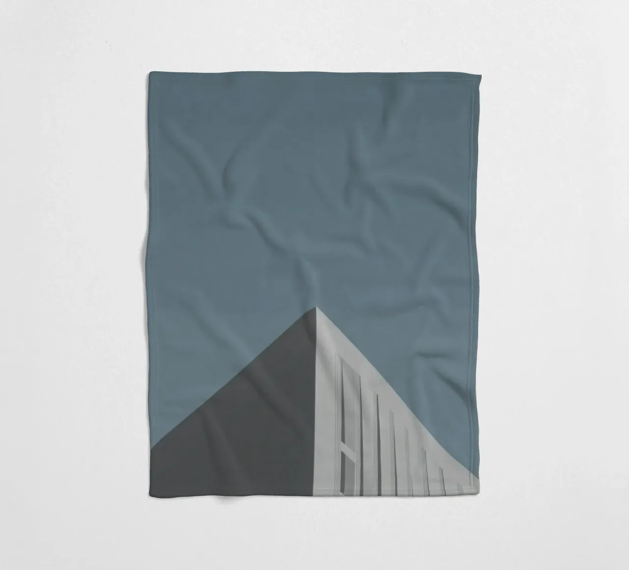 Copenhagen - Scandinavian minimalism in the sky fleece blanket by Affiches Minimalistes