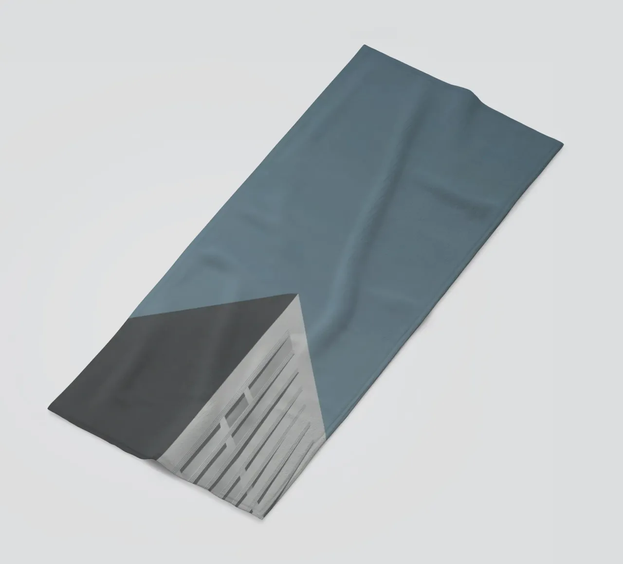 Copenhagen - Scandinavian minimalism in the sky beach towel by Affiches Minimalistes