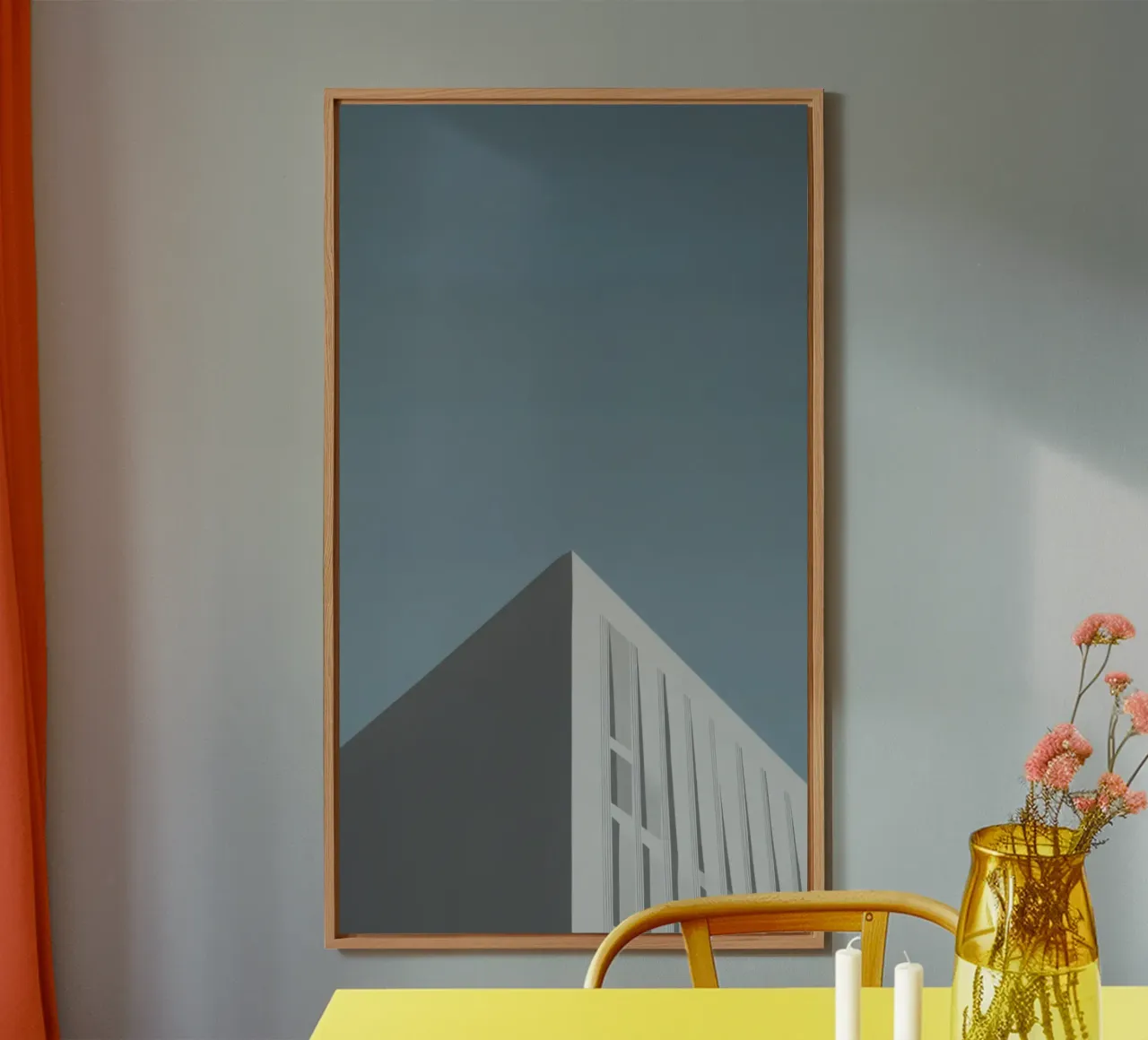 Copenaghen - Il minimalismo scandinavo nel cielo alluminio dibond da Affiches Minimalistes