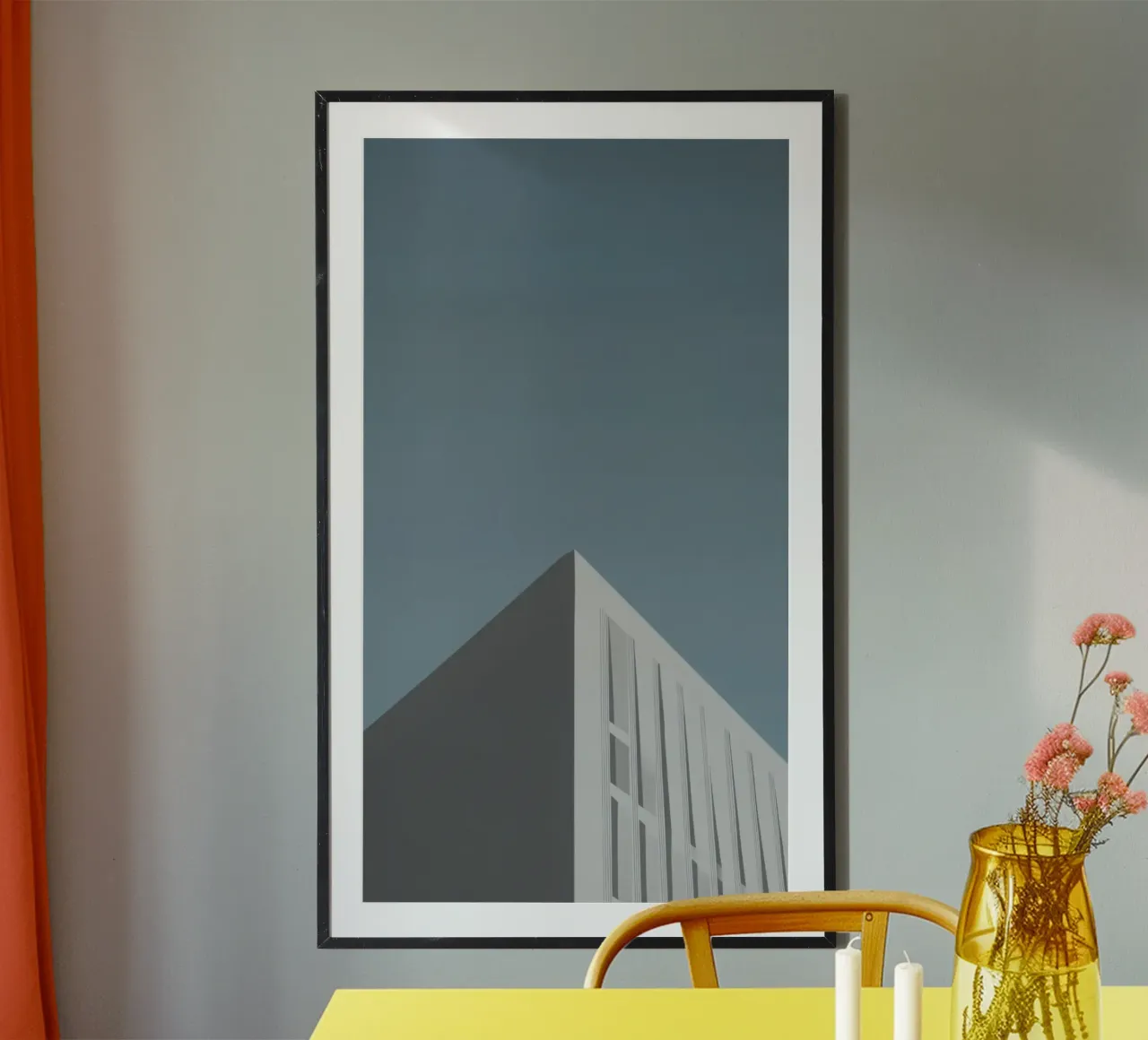 Copenhagen - Scandinavian minimalism in the sky hahnemühle by Affiches Minimalistes