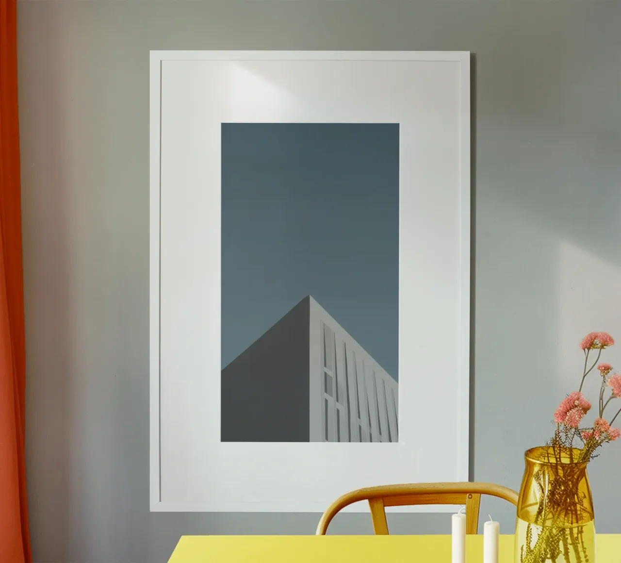 Copenhagen - Scandinavian minimalism in the sky hahnemühle by Affiches Minimalistes