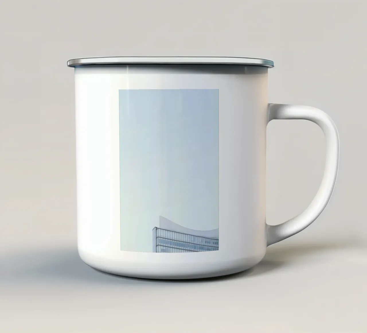 Curve nordiche - Oslo senza peso tazza in smalto da Minimalistic