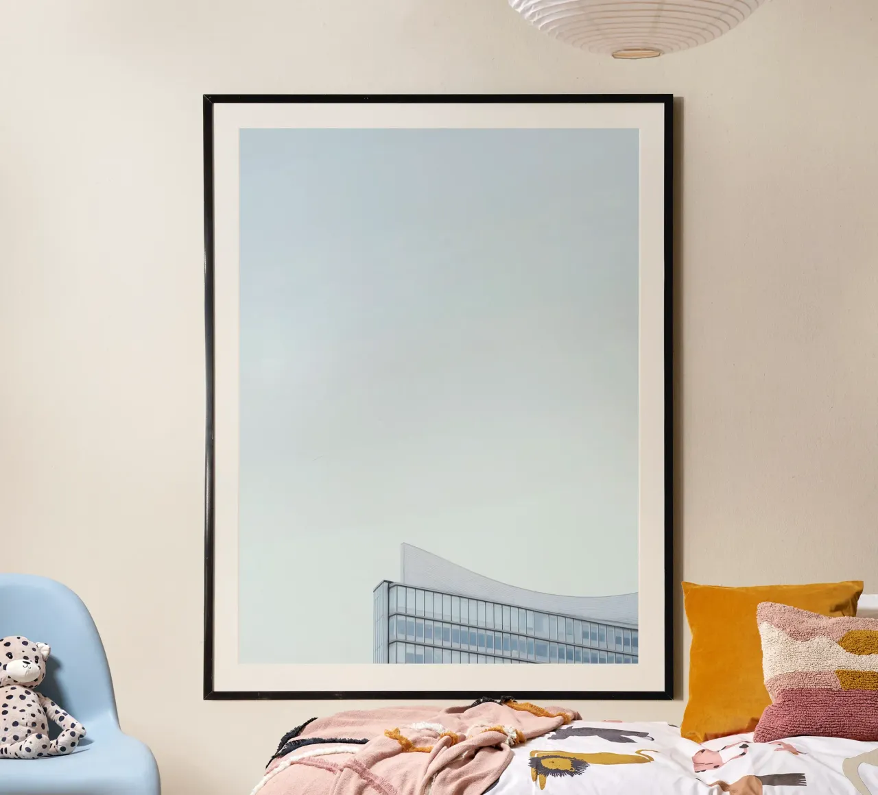 Curve nordiche - Oslo senza peso poster con telaio in plastica da Affiches Minimalistes
