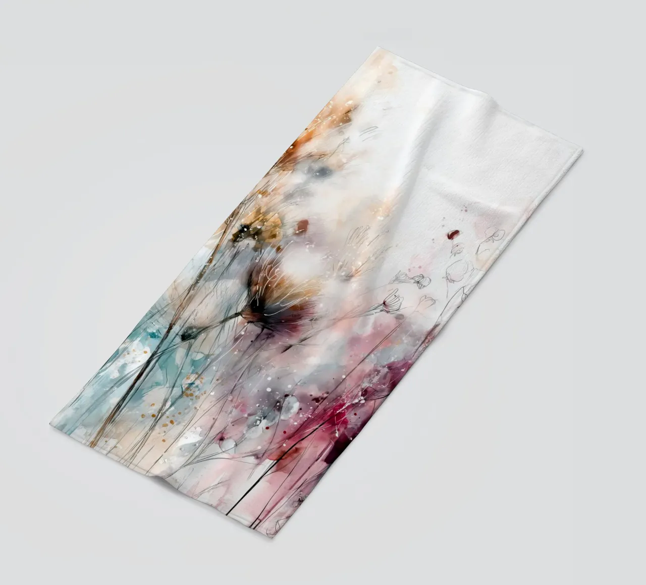 Fiori magici telo mare da Justyna Jaszke JBJart