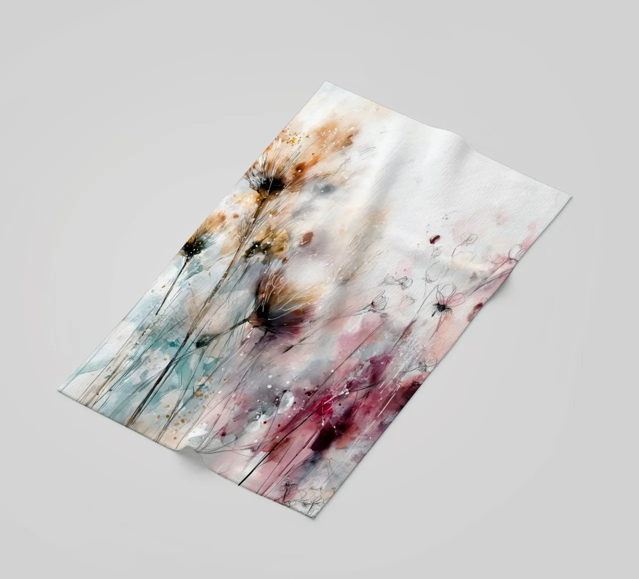 Fiori magici telo mare da Justyna Jaszke JBJart