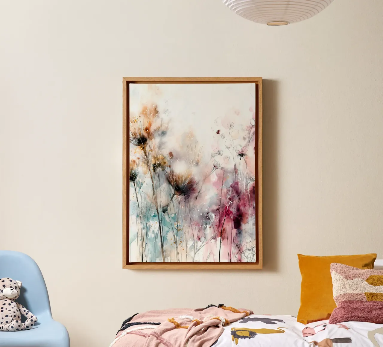 Fiori magici tela con Cornice a cassetta da Justyna Jaszke JBJart