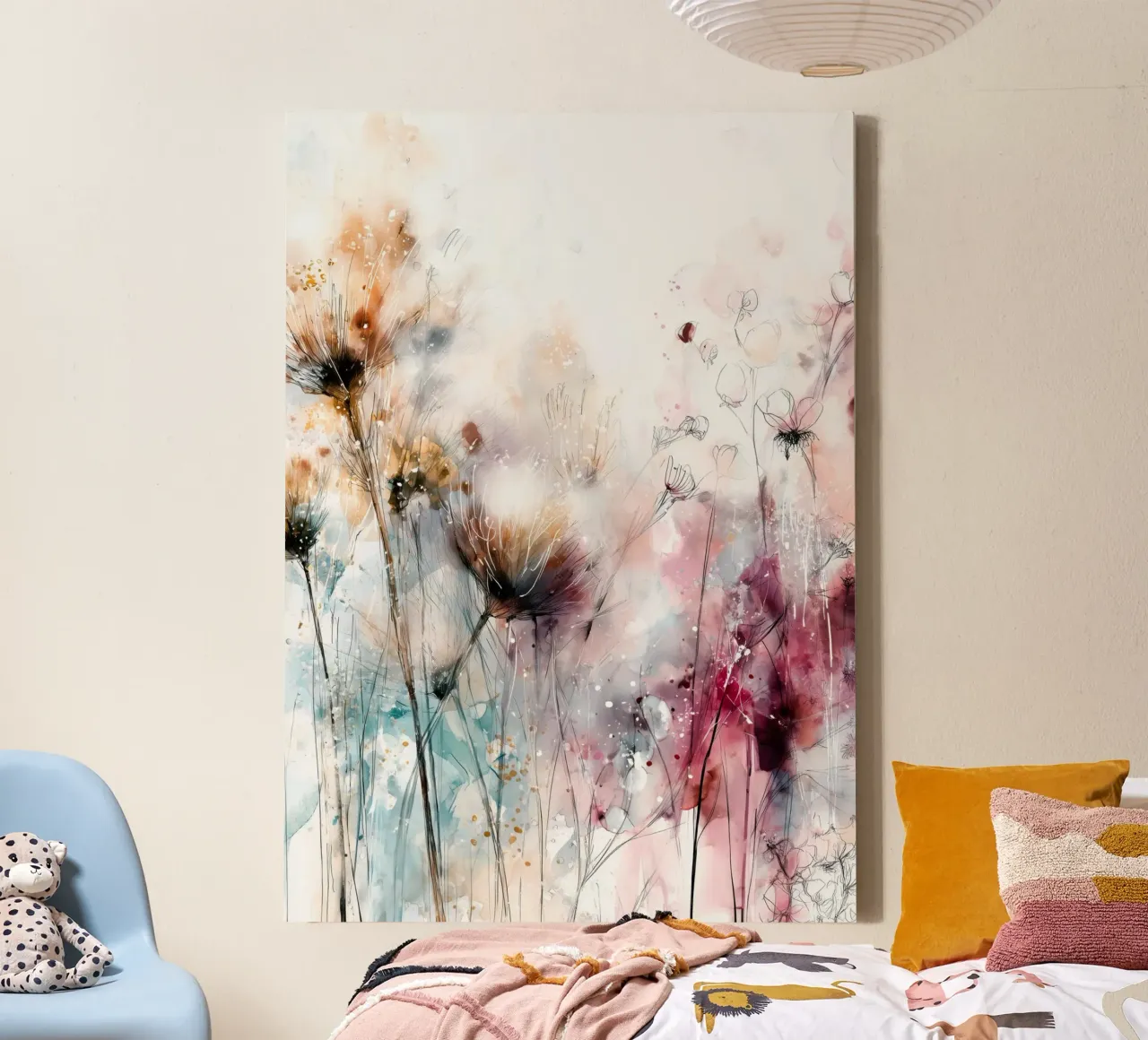 Fiori magici tela con Cornice a cassetta da Justyna Jaszke JBJart