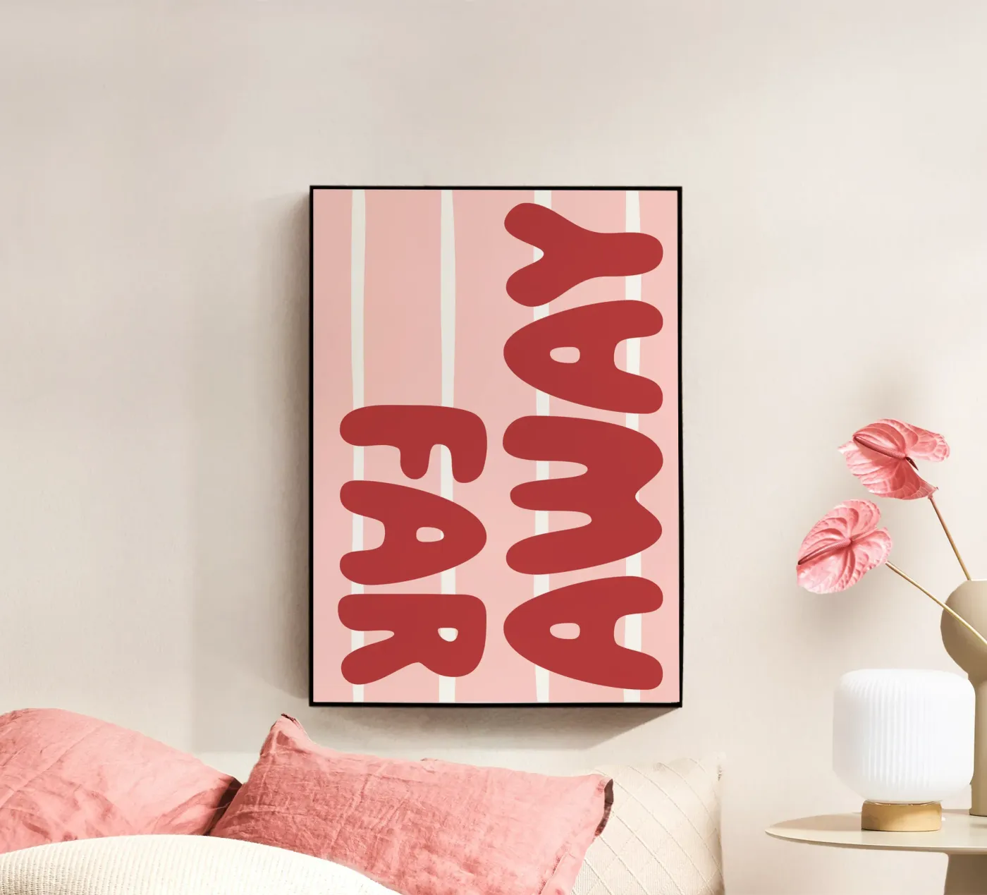 far away acryl van be.