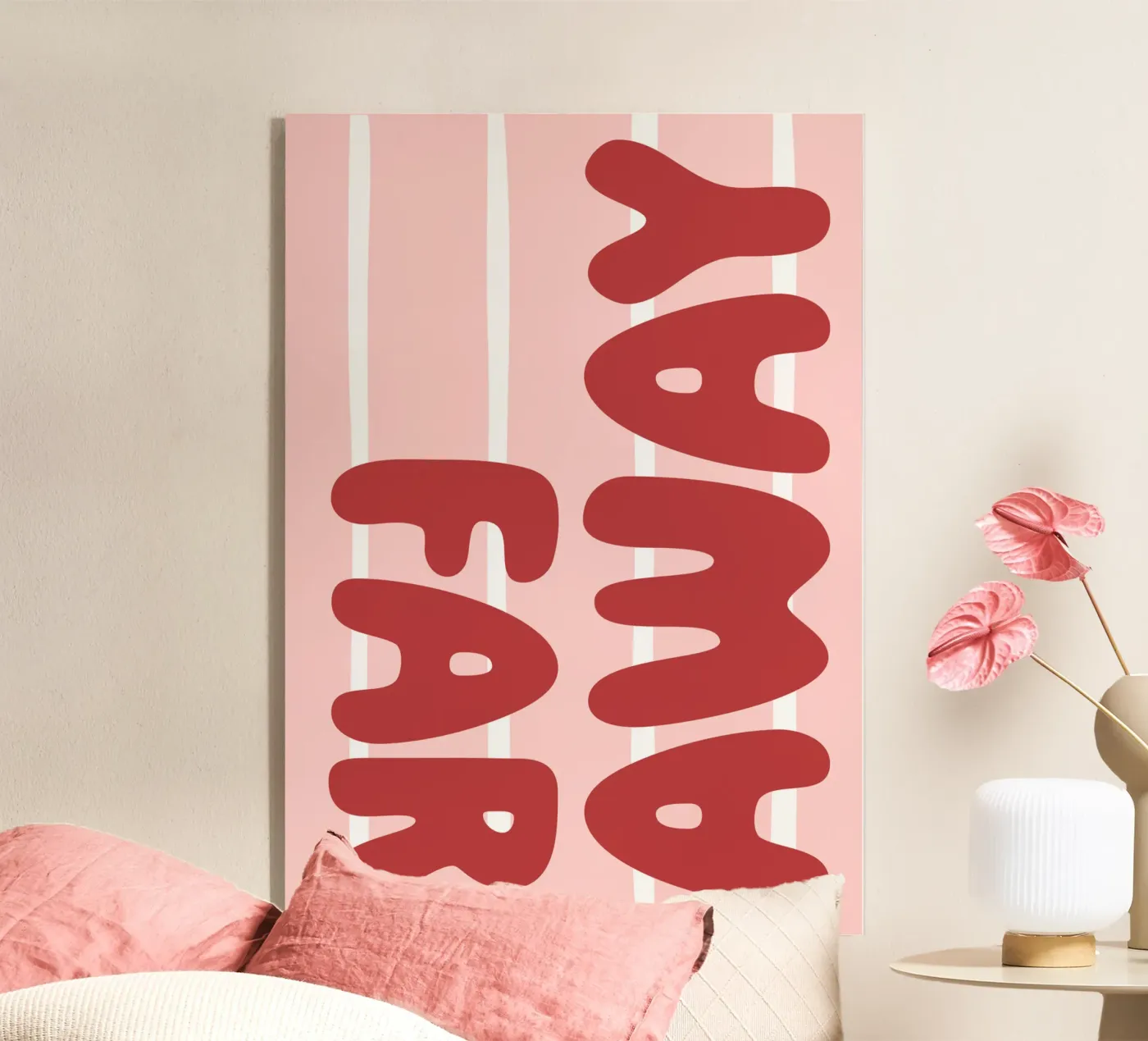 far away acryl van be.