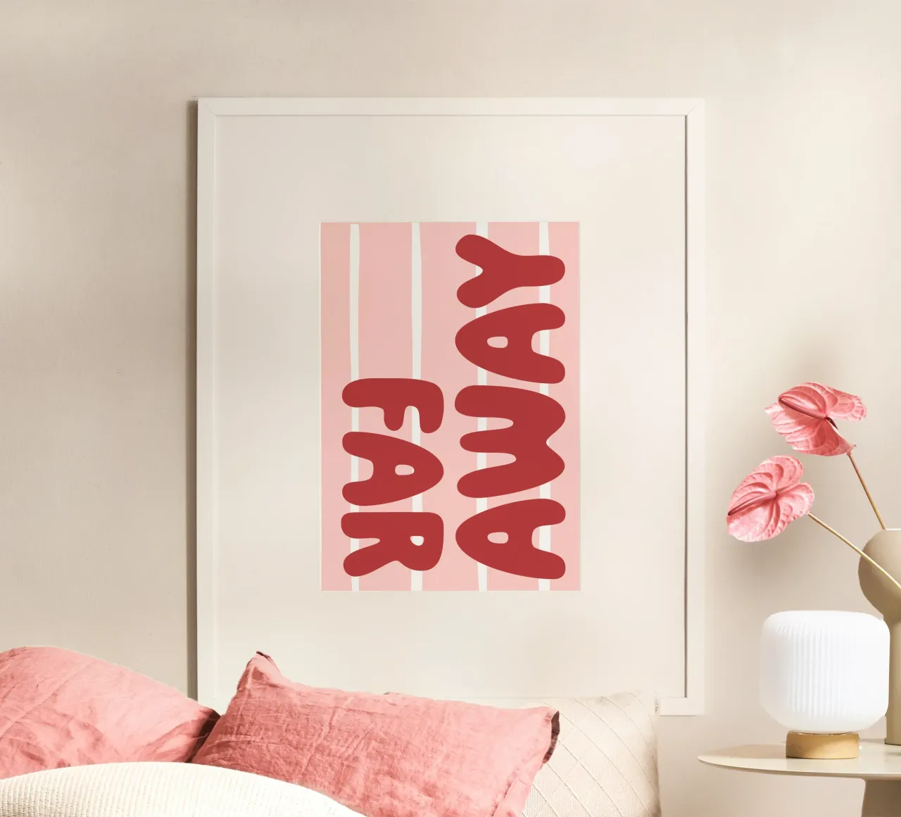 far away poster con telaio in plastica da be.