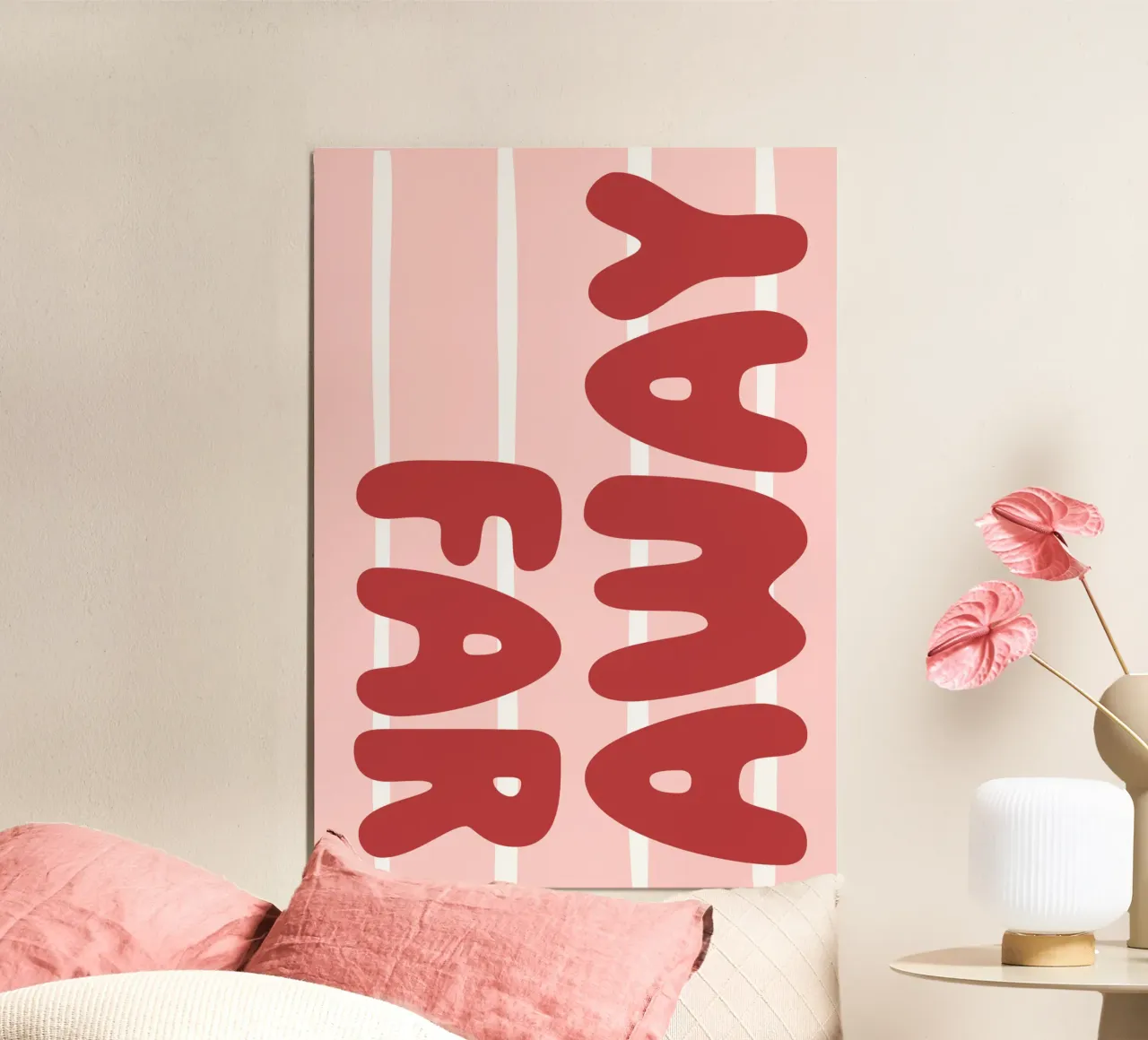 far away poster con telaio in plastica da be.