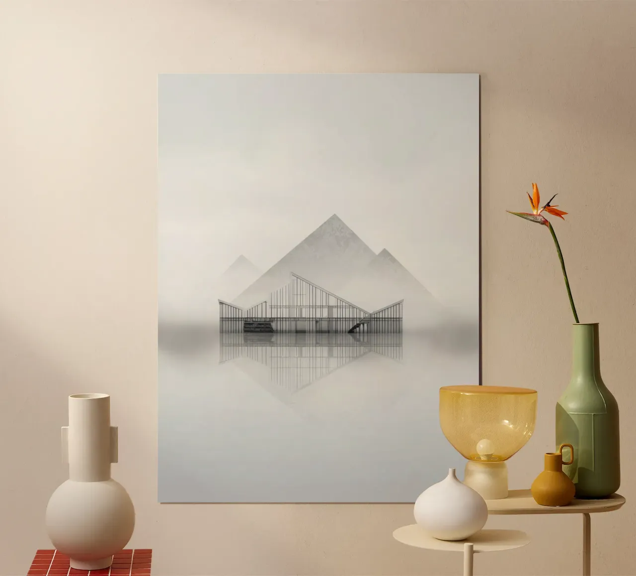 Reflets d'Arctique - Regina tra nebbia e vetro poster da Affiches Minimalistes