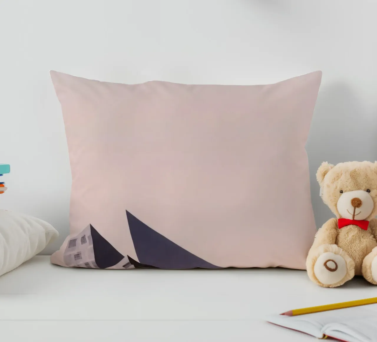 Pink geometry - Copenhagen sharp and soft decorative cushion by Affiches Minimalistes