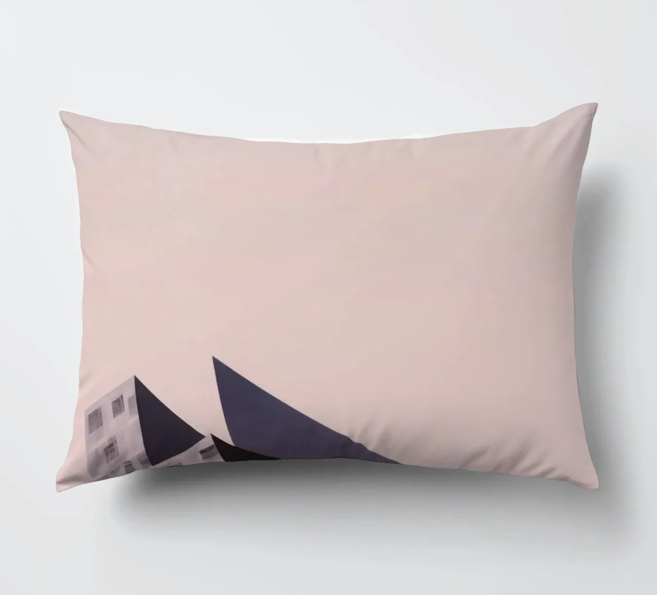 Pink geometry - Copenhagen sharp and soft decorative cushion by Affiches Minimalistes