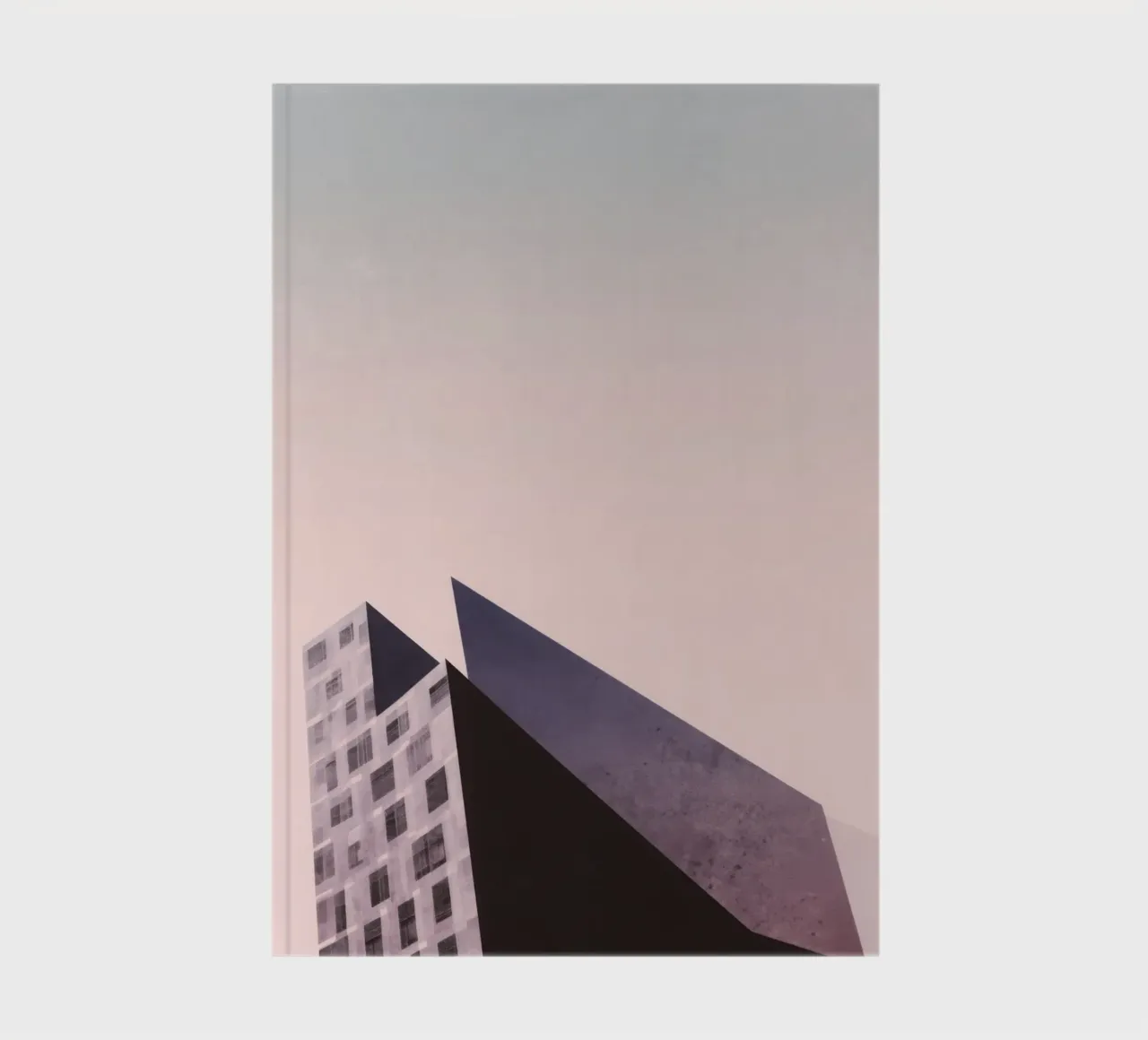 Pink geometry - Copenhagen sharp and soft notebook by Affiches Minimalistes