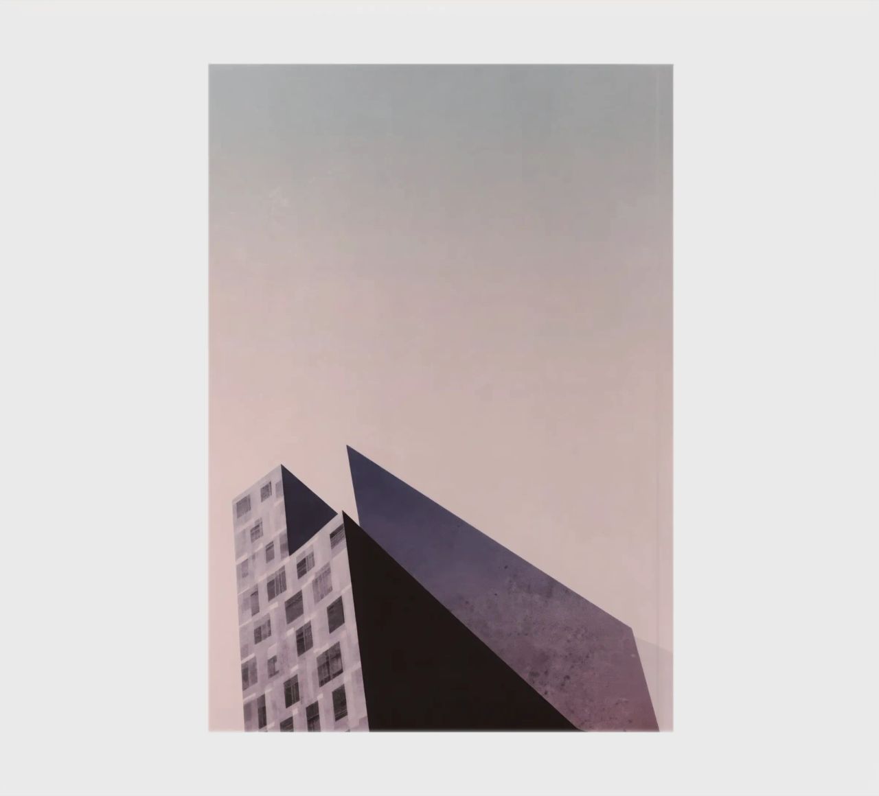 Pink geometry - Copenhagen sharp and soft notebook by Minimalistic