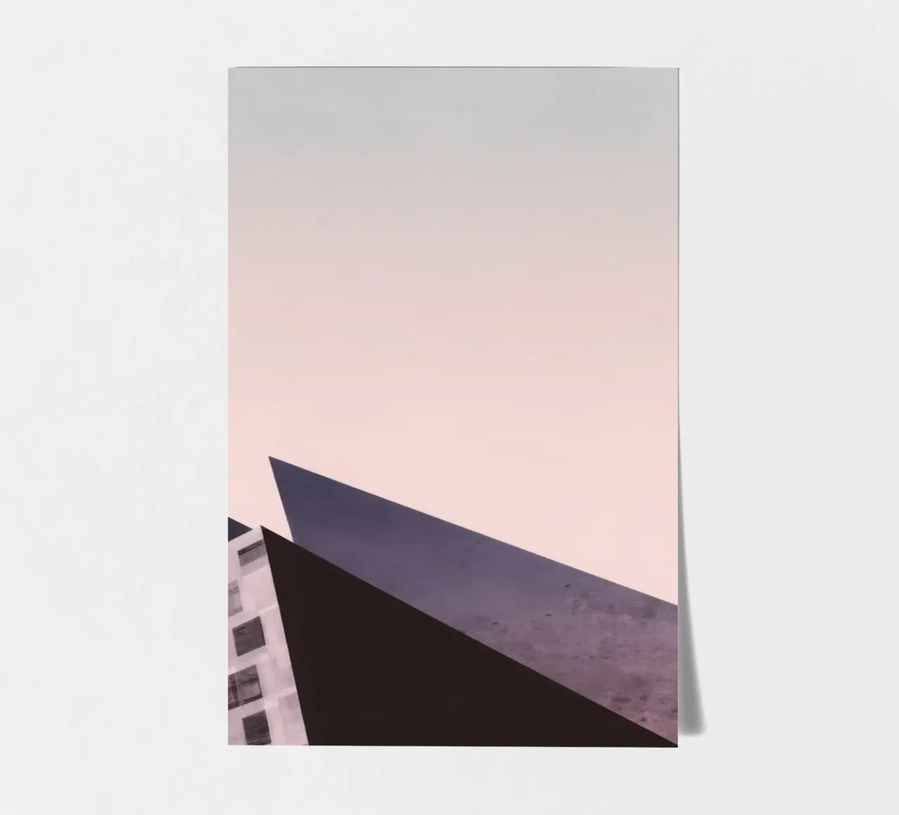 Pink geometry - Copenhagen sharp and soft sticker sheet by Affiches Minimalistes