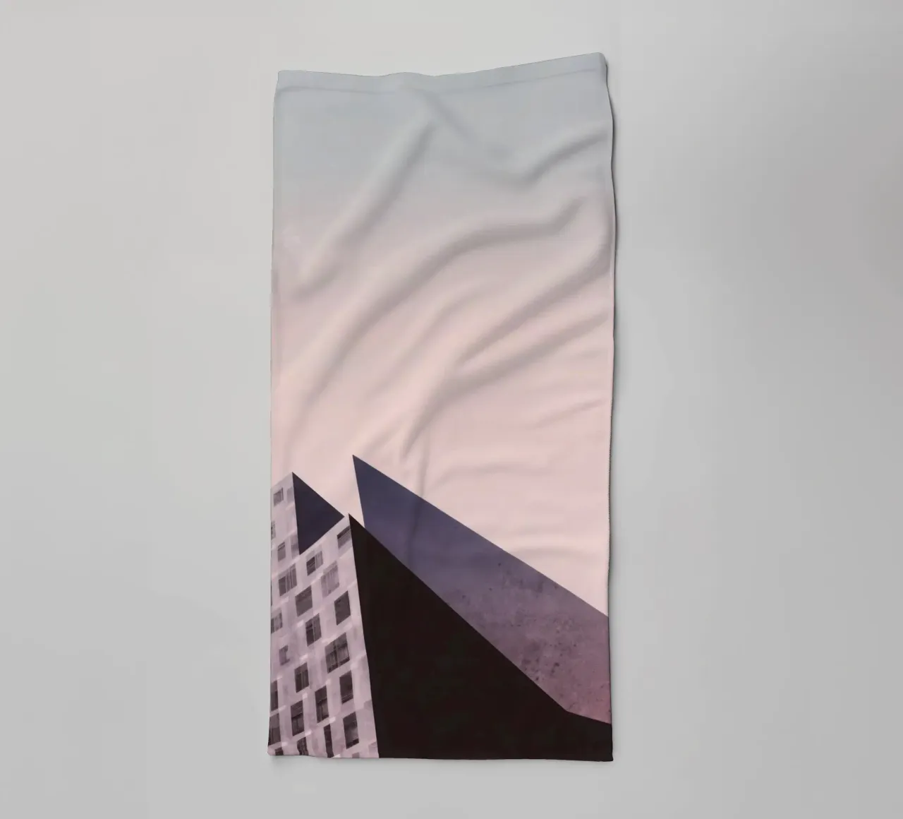 Pink geometry - Copenhagen sharp and soft towel by Affiches Minimalistes
