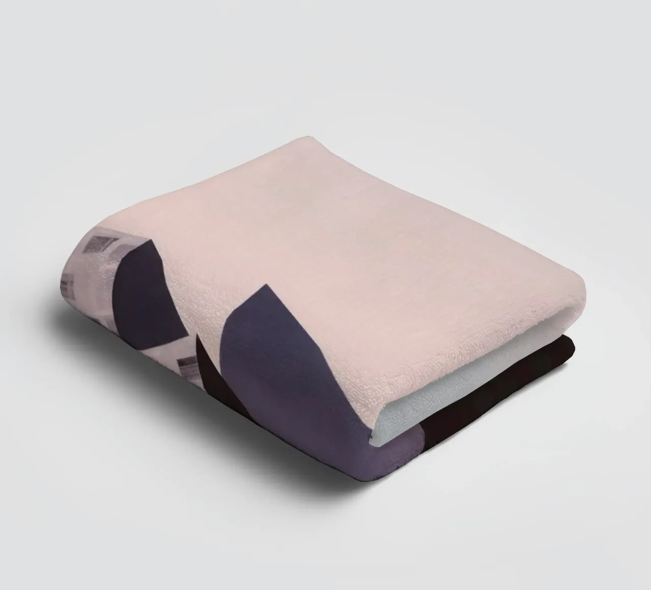 Pink geometry - Copenhagen sharp and soft towel by Affiches Minimalistes