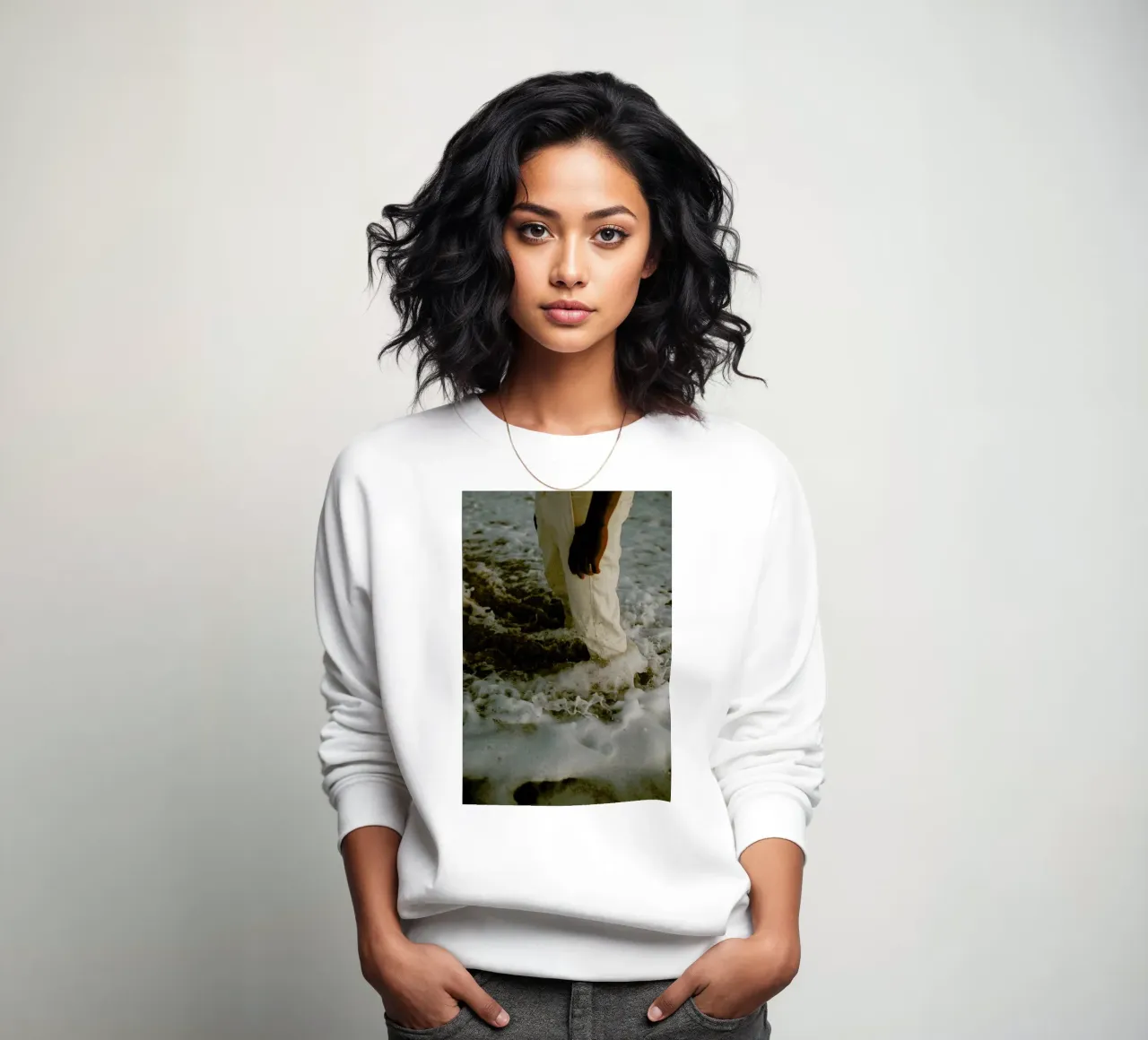 White Foam sweatshirt by Chris Abatzis