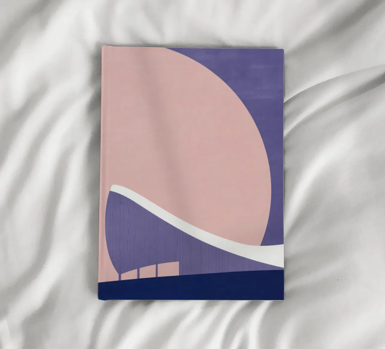 Solar Helsinki - Nordic lines at dusk notebook by Affiches Minimalistes