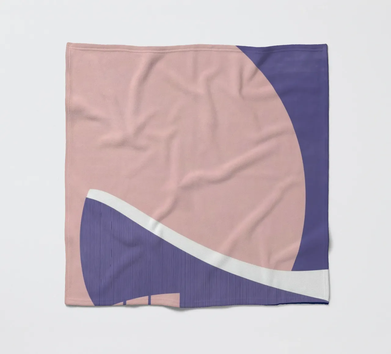 Solar Helsinki - Nordic lines at dusk fleece blanket by Affiches Minimalistes