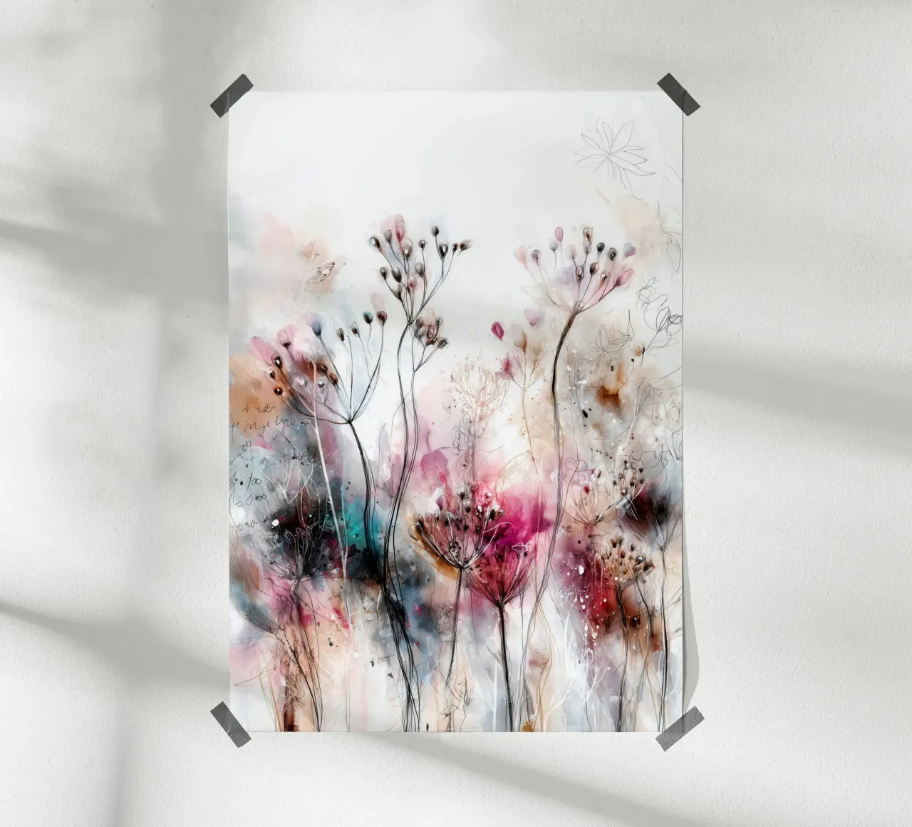 Fiori di campo magici poster da Justyna Jaszke JBJart