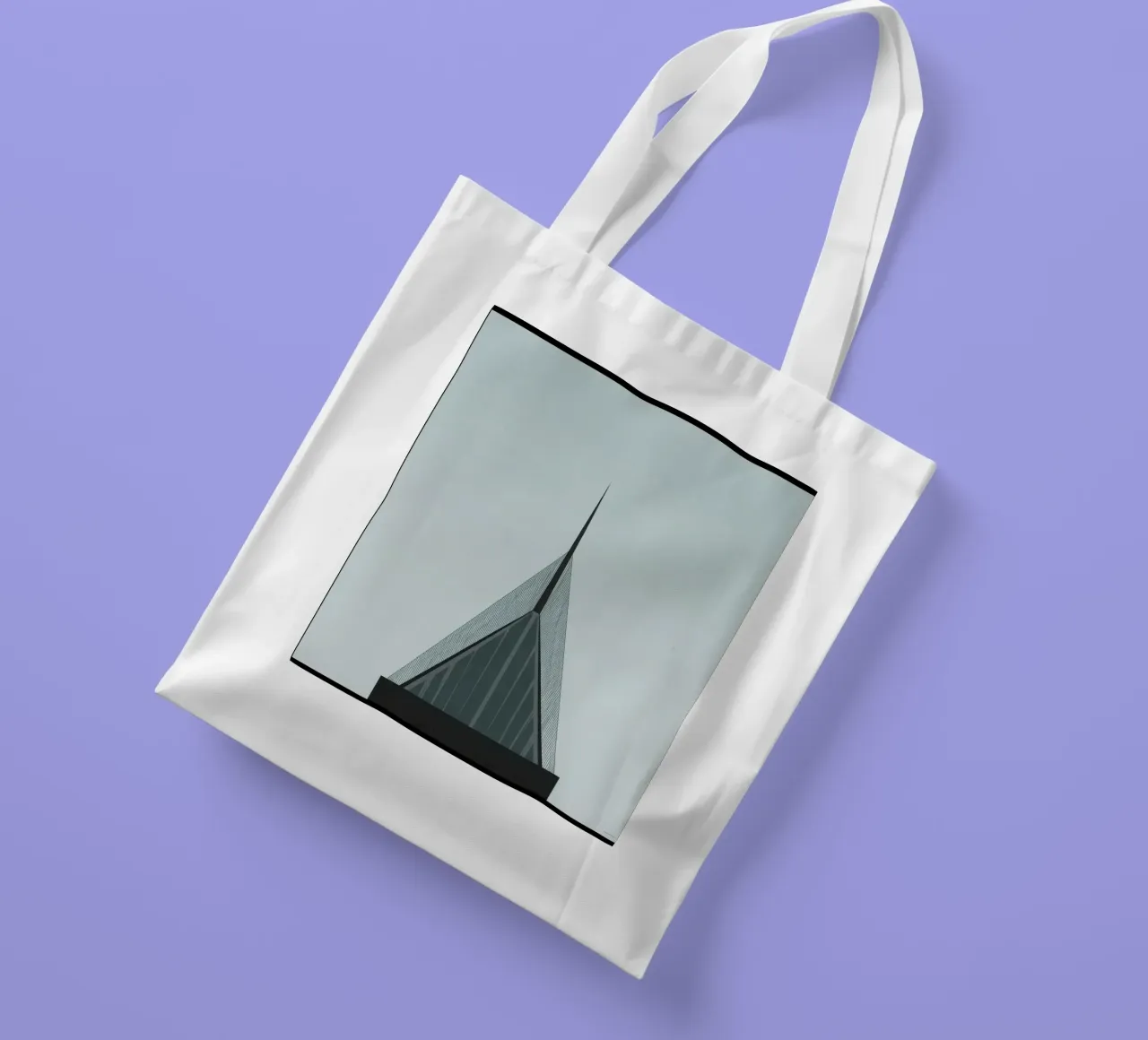 Oslo Vertical - The razor-sharp beauty of architecture tote bag by Affiches Minimalistes