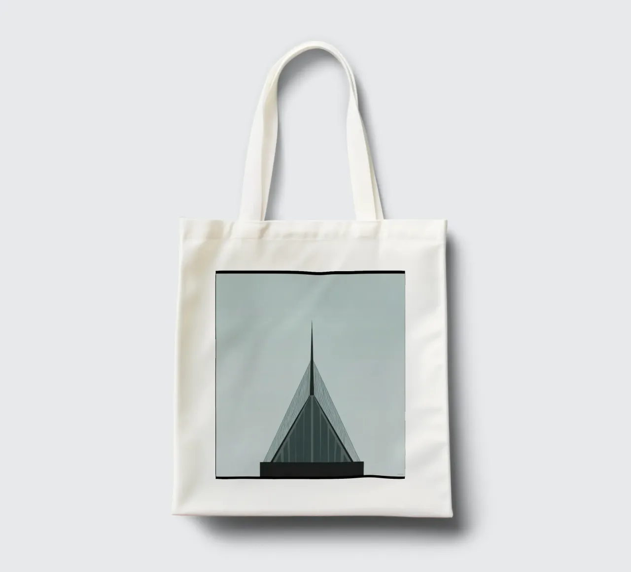 Oslo Vertical - The razor-sharp beauty of architecture tote bag by Affiches Minimalistes