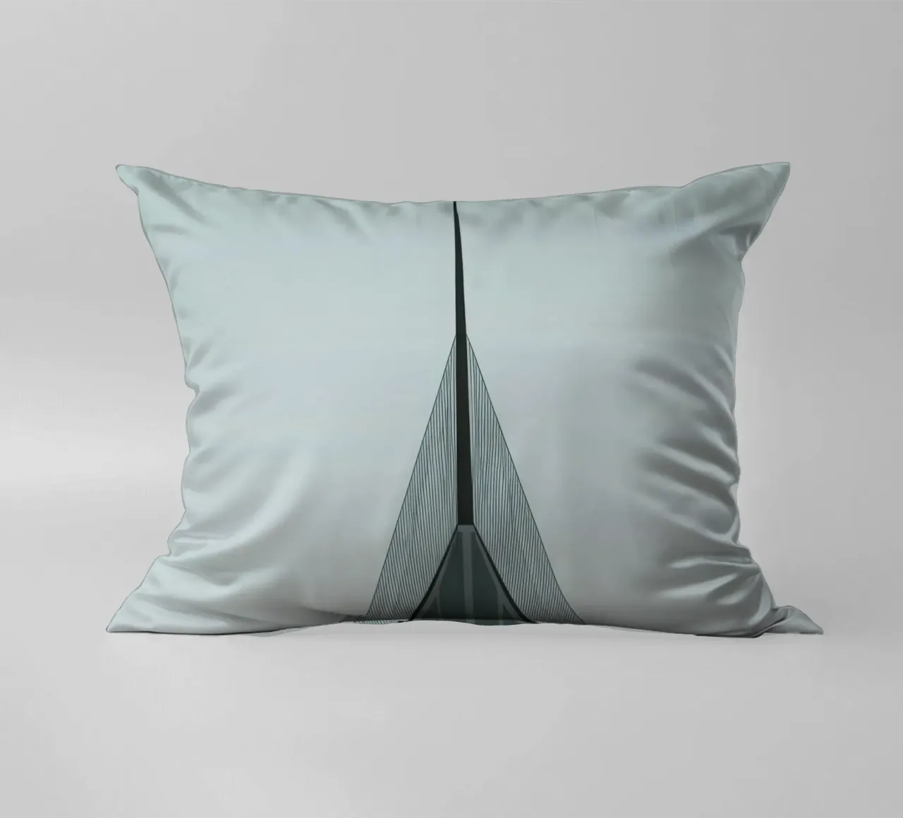 Oslo Vertical - The razor-sharp beauty of architecture decorative cushion by Minimalistic