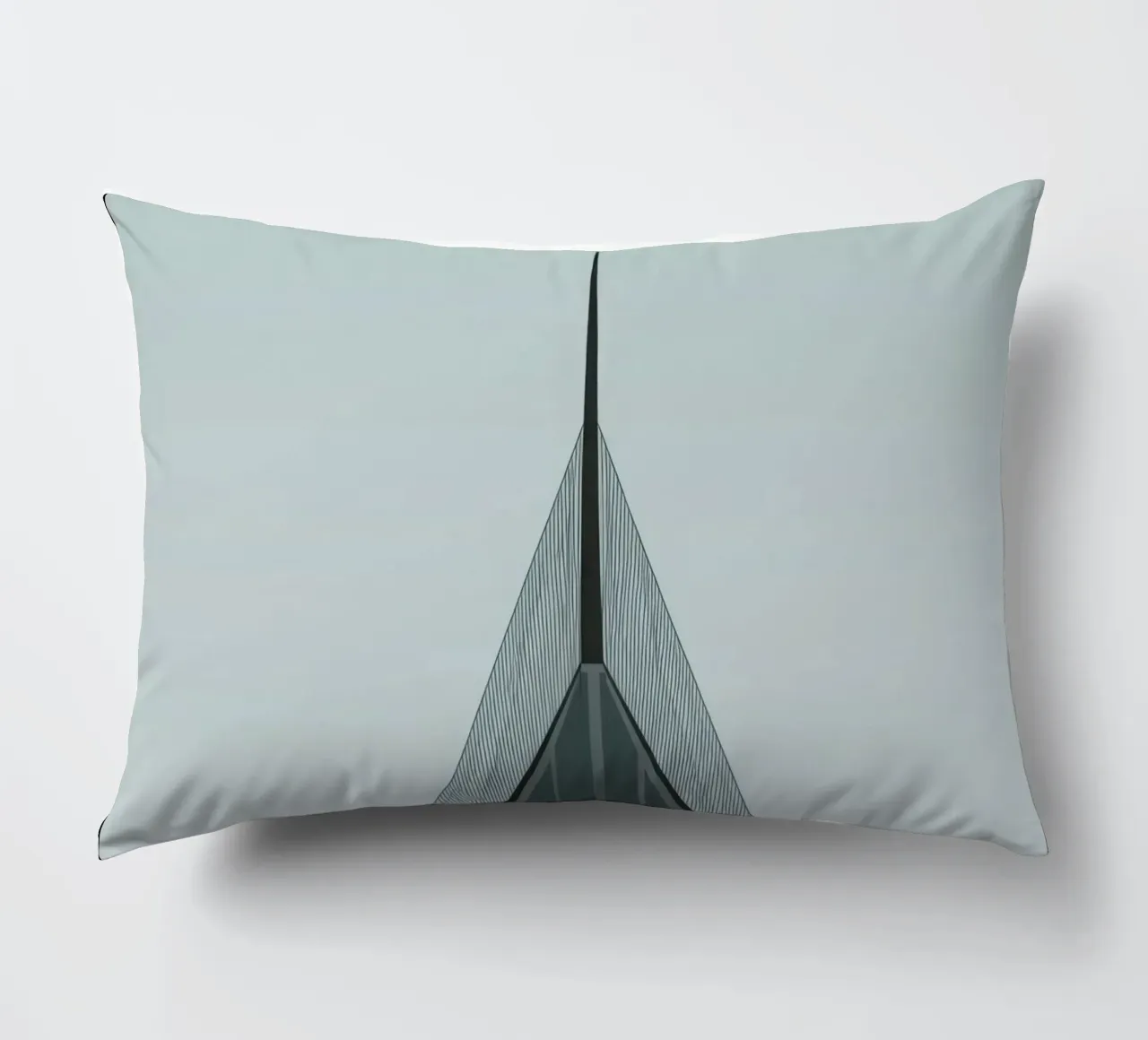 Oslo Vertical - The razor-sharp beauty of architecture decorative cushion by Minimalistic